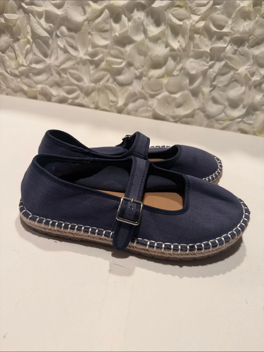 Old Navy Navy Mary Jane Espadrille Flats